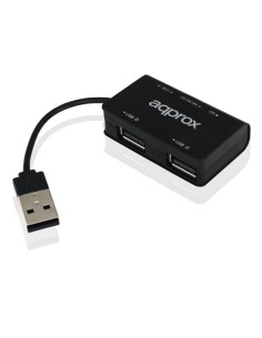 HUB 3 PTOS USB 2.0 + LECTOR TA RJETAS APPROX NEGRO PN:...