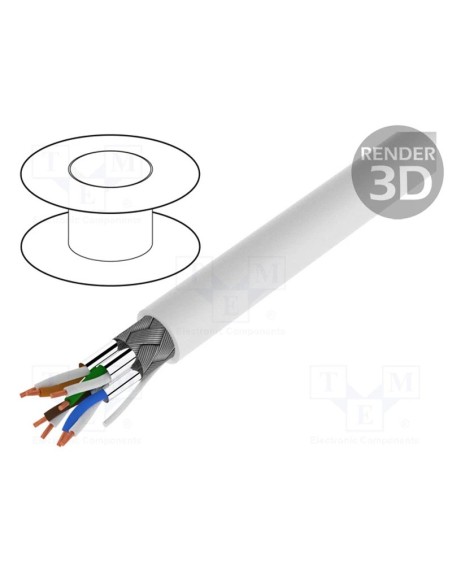 BOBINA FTP  50  M CAT.7 600MHZ BLANCO PN: CPV0040 EAN: 4052792044393   