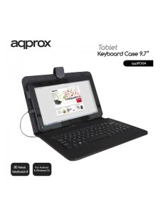 FUNDA 9.7" APPROX TABLET + TEC LADO NEGRO PN: APPIPCK04...