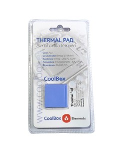 ALMOHADILLA TERMICA CPU KIT 4  PADS  AZUL COOLBOX PN:...