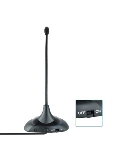 MICROFONO SOBREMESA TOOQ TQMM- 213 FLEXIBLE...