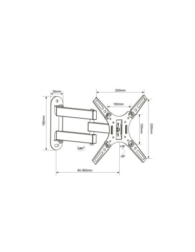 SOPORTE PARED VESA 13-42" UNYC KACH UK1116...