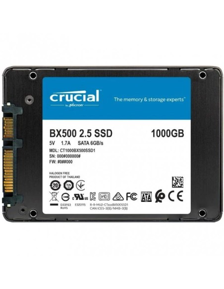 DISCO SSD   1TB CRUCIAL BX500 PN: CT1000BX500SSD1 EAN: 649528821553    