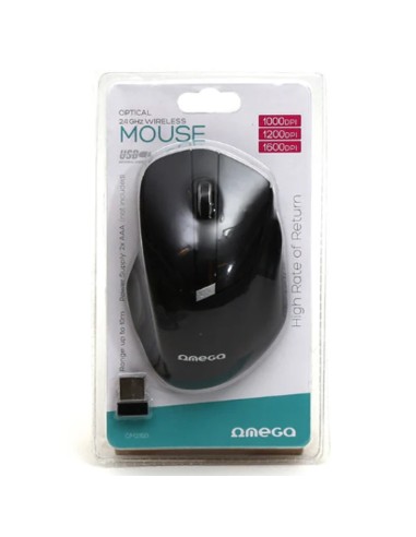 RATON WIRELESS OMEGA 1600DPI   OM216B NEGRO PN:...