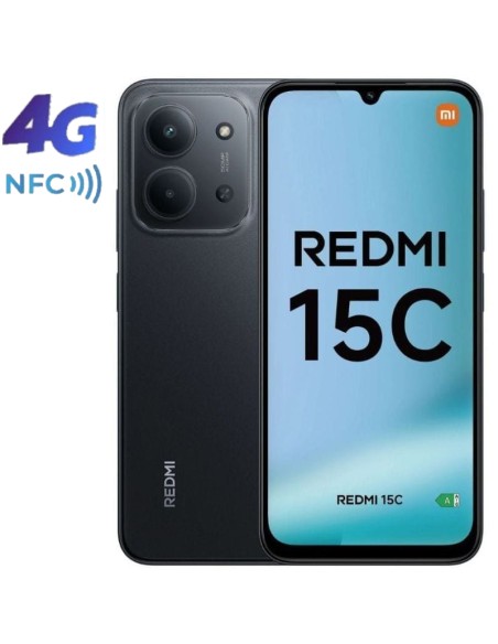 SMARTPHONE 6.9" XIAOMI REDMI   15C 4GB 128GB 4G NFC NEGRO PN: REDMI 15C 4-128 EAN: 6932554444860   