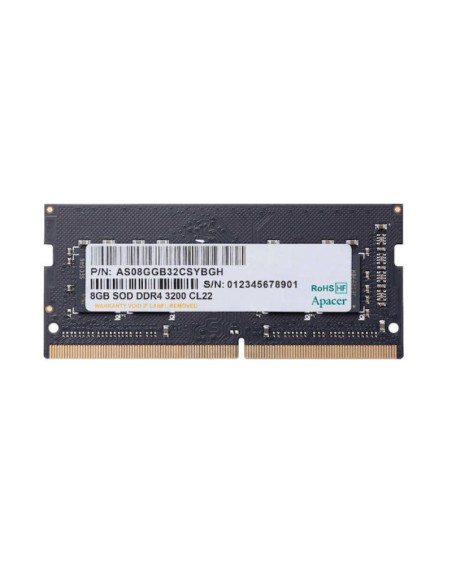 SODIMM DDR4  8GB/3200 APACER   CL22 1.2V PN: AS08GGB32CSYBGH EAN: 807486506671    